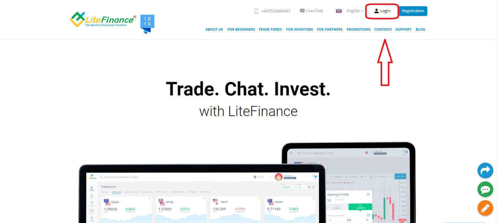 Slik logger du på LiteFinance Slik logger du på LiteFinance