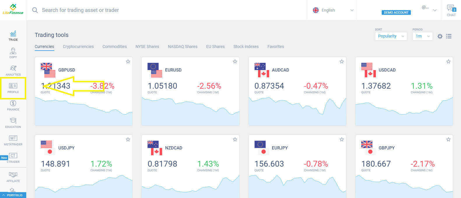 Cara Membuka Akun Demo di LiteFinance Cara Membuka Akun Demo di LiteFinance
