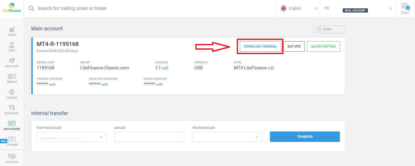 LiteFinance에서 Forex를 거래하는 방법