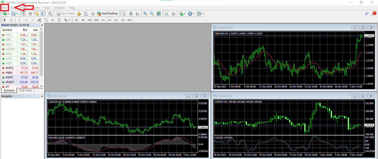 LiteFinance에서 Forex를 거래하는 방법