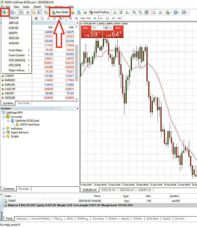 LiteFinance에서 Forex를 거래하는 방법