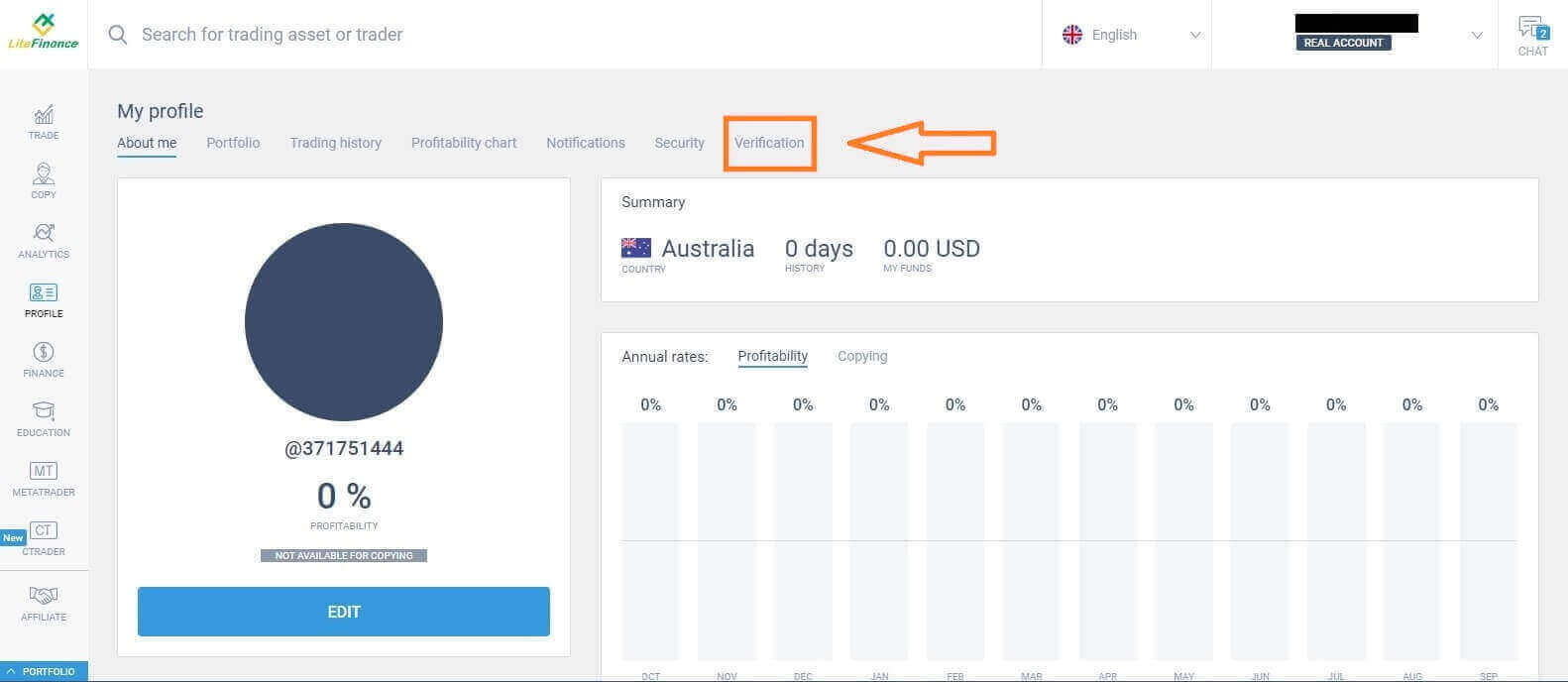 LiteFinance abrir conta e retirar: etapas e requisitos