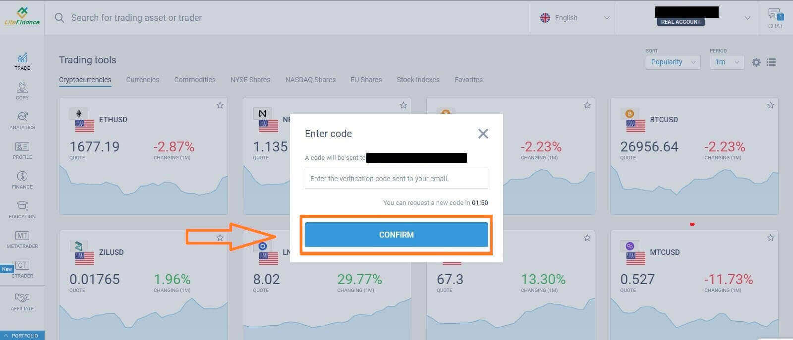 Cuenta de registro LiteFinance: pasos y requisitos Cuenta de registro LiteFinance: pasos y requisitos